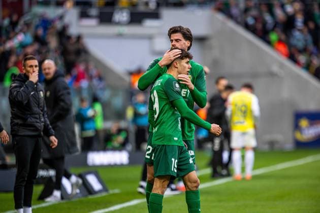05.04.2025 WROCLAW, TARCZYNSKI ARENA, PILKA NOZNA (FOOTBALL), PKO BANK POLSKI EKSTRAKLASA ( PKO EKSTRAKLASA POLISH LEAGUE ), SEZON 2024 2025 MECZ WKS SLASK WROCLAW - MOTOR LUBLIN NZ ARNAU ORTIZ BRAMKA RADOSC GOL GOAL FOTO LUKASZ SKWIOT CYFRASPORT NEWSPIX.PL --- Newspix.pl POLAND OUT!  20250405CSLS016