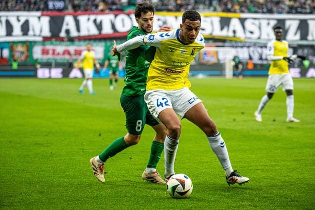 05.04.2025 WROCLAW, TARCZYNSKI ARENA, PILKA NOZNA (FOOTBALL), PKO BANK POLSKI EKSTRAKLASA ( PKO EKSTRAKLASA POLISH LEAGUE ), SEZON 2024 2025 MECZ WKS SLASK WROCLAW - MOTOR LUBLIN NZ JOSE POZO BRIGHT EDE FOTO LUKASZ SKWIOT CYFRASPORT NEWSPIX.PL --- Newspix.pl POLAND OUT!  20250405CSLS031