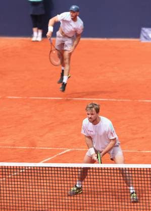 Kevin Krawietz, Tim Puetz (Kappe), Herren Doppel, Men s Doubles Tennis - BMW Open 2025 - ATP, Tennis Herren 500 - MTTC Iphitos - Munich - - Germany - 16 April 2025. Copyright: xJuergenxHasenkopfx