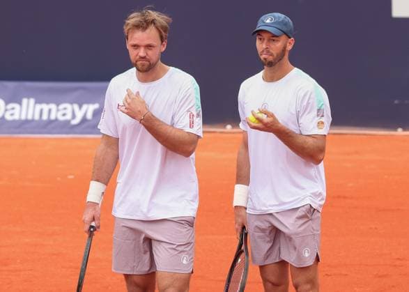 Kevin Krawietz, Tim Puetz (Kappe), Herren Doppel, Men s Doubles Tennis - BMW Open 2025 - ATP, Tennis Herren 500 - MTTC Iphitos - Munich - - Germany - 16 April 2025. Copyright: xJuergenxHasenkopfx