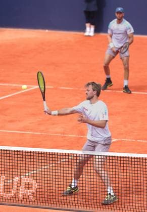 Kevin Krawietz, Tim Puetz (Kappe), Herren Doppel, Men s Doubles Tennis - BMW Open 2025 - ATP, Tennis Herren 500 - MTTC Iphitos - Munich - - Germany - 16 April 2025. Copyright: xJuergenxHasenkopfx