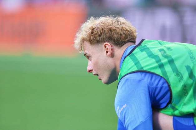 Leipzig, Sachsen, Deutschland, 19.04.2025: Red-Bull-Arena: 30. Spieltag, Saison 2024 25, 1. Fußball-Bundesliga: RB Leipzig - Holstein Kiel: Finn Porath (8, Holstein Kiel) Copyright: xdtsxNachrichtenagenturx dts_64661