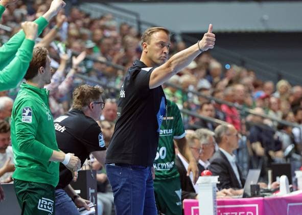 15.05.2025, xovx, Handball DAIKIN Handball-Bundesliga, HSG Wetzlar - SG Flensburg-Handewitt Trainer Momir Ilic (HSG Wetzlar) Wetzlar Buderus-Arena Hessen Deutschland (DE)