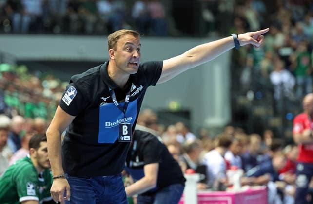 15.05.2025, xovx, Handball DAIKIN Handball-Bundesliga, HSG Wetzlar - SG Flensburg-Handewitt Trainer Momir Ilic (HSG Wetzlar) Wetzlar Buderus-Arena Hessen Deutschland (DE)