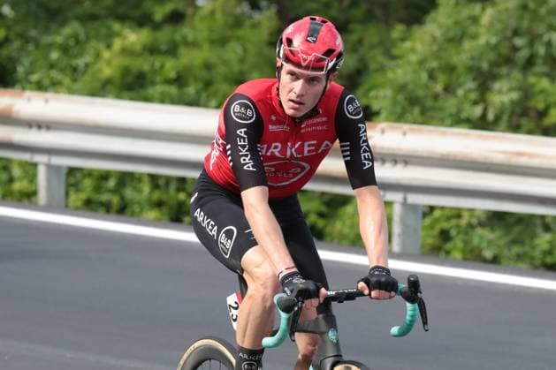 Giro d Italia 2025 UCI Cycling race - Stage 16 Pierre Teyssot MAXPPP ; 16th stage of the 108th Giro d Italia cycling race of 203kms from Piazzola sul Brenta to San Valentino on May 27, 2025. Simon Guglielmi (FRA) ARK Pierre Teyssot Maxppp Mori Trentino Italy  Copyright: xMAXPPPxPierrexTeyssotx TPX29444 TPX29444