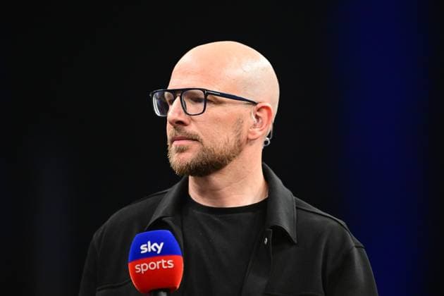 Darts BetMGM Premier League Sky sports darts presenter Mark Webster during the BetMGM Premier League darts at the O2 Arena, London, United Kingdom on 29 May 2025. London O2 Arena London United Kingdom Editorial use only , Copyright: xDennisxGoodwinx PSI-22159-0124