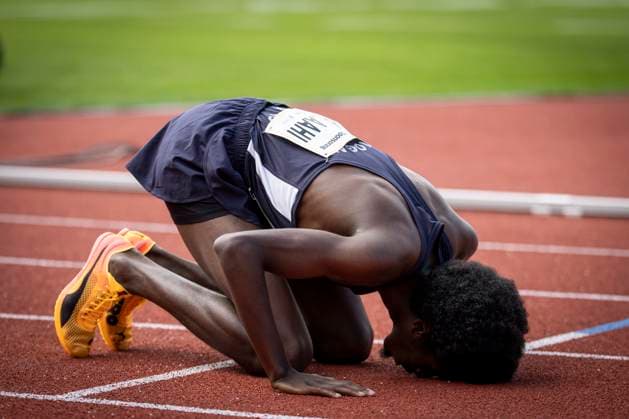 Goldenes Oval; Dresden, 01.06.2025 Mohamed ABDILAAHI (GER); Goldenes Oval am 01.06.2025 im Heinz-Steyer-Stadion in Dresden (Deutschland). Copyright: xBEAUTIFULxSPORTS AxelxKohringx