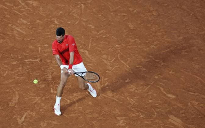 Tennis: French Open Novak Djokovic of Serbia plays against Filip Misolic of Austria in the men s singles third round at the French Open tennis tournament in Paris on May 31, 2025.  A14AA0004618221P