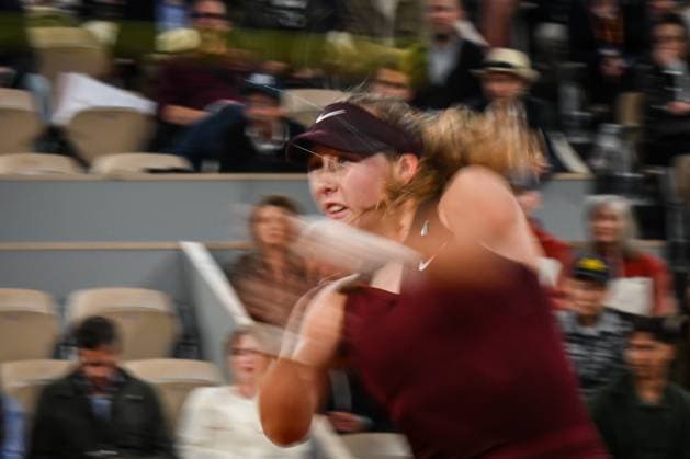 June 4, 2025, Paris, France, France: Mirra ANDREEVA of Russia during the eleventh day of Roland-Garros 2025, French Open 2025, Grand Slam tennis tournament at Roland-Garros Stadium on June 04, 2025 in Paris, France. Paris France - ZUMAm308 20250604_zsp_m308_037 Copyright: xMatthieuxMirvillex