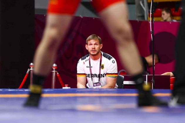 Bilder des Jahres 2025, Sport 06 Juni Bilder des Jahres 2025, Sport 06 Juni Sport Themen der Woche KW24 Wrestling U17, U 17 European Championships 2025 Germany coach Copyright: xUnitedxWorldxWrestlingx xJakexKix