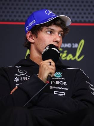 F1 - CANADIAN GRAND PRIX 2025 KIMI ANTONELLI Andrea (ita), Mercedes AMG F1 Team W16, portrait press conference, PK, Pressekonferenz during the Formula 1 Pirelli Grand Prix du Canada 2025, 10th round of the 2025 FIA Formula One World Championship, WM, Weltmeisterschaft from June 14 to 16, 2025 on the Circuit Gilles Villeneuve, in MontrÃ al, Canada - MontrÃ alCanada  Copyright: xEricxAlonsox