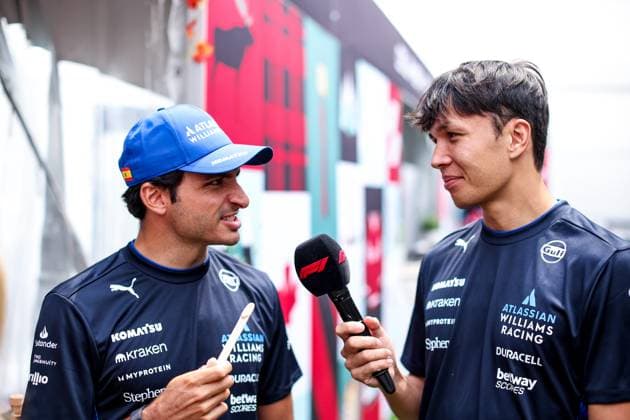 F1 - CANADIAN GRAND PRIX 2025 SAINZ Carlos (spa), Williams Racing FW47, portrait and ALBON Alexander (tha), Williams Racing FW47, portrait during the Formula 1 Pirelli Grand Prix du Canada 2025, 10th round of the 2025 FIA Formula One World Championship, WM, Weltmeisterschaft from June 14 to 16, 2025 on the Circuit Gilles Villeneuve, in MontrÃ al, Canada - MontrÃ alCanada  Copyright: xEricxAlonsox
