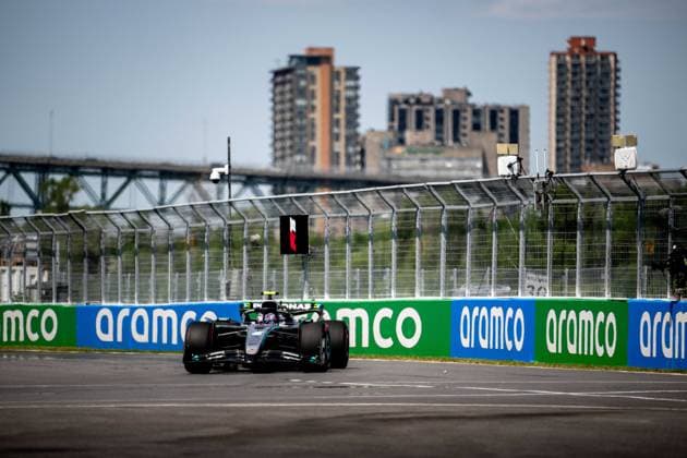 F1 - CANADIAN GRAND PRIX 2025 12 KIMI ANTONELLI Andrea (ita), Mercedes AMG F1 Team W16, action during the Formula 1 Pirelli Grand Prix du Canada 2025, 10th round of the 2025 FIA Formula One World Championship, WM, Weltmeisterschaft from June 14 to 16, 2025 on the Circuit Gilles Villeneuve, in MontrÃ al, Canada - MontrÃ alCanada  Copyright: xALBERTOxVIMERCATIx