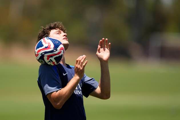 Paris Saint-Germain FC Training Session And press conference, PK, Pressekonferenz - FIFA Club World Cup 2025 Joao Neves defensive midfield of PSG and Portugal during the training session ahead of their FIFA Club World Cup 2025 group B match between Paris Saint-Germain FC and Club Atletico de Madrid at Rose Bowl Stadium on June 14, 2025 in Pasadena, California. Pasadena California United States  Copyright: xJosexBretonx originalFilename:bretonhernandez-parissai250614_npqbd