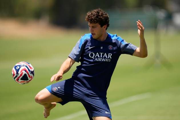 Paris Saint-Germain FC Training Session And press conference, PK, Pressekonferenz - FIFA Club World Cup 2025 Joao Neves defensive midfield of PSG and Portugal during the training session ahead of their FIFA Club World Cup 2025 group B match between Paris Saint-Germain FC and Club Atletico de Madrid at Rose Bowl Stadium on June 14, 2025 in Pasadena, California. Pasadena California United States  Copyright: xJosexBretonx originalFilename:bretonhernandez-parissai250614_npZRv