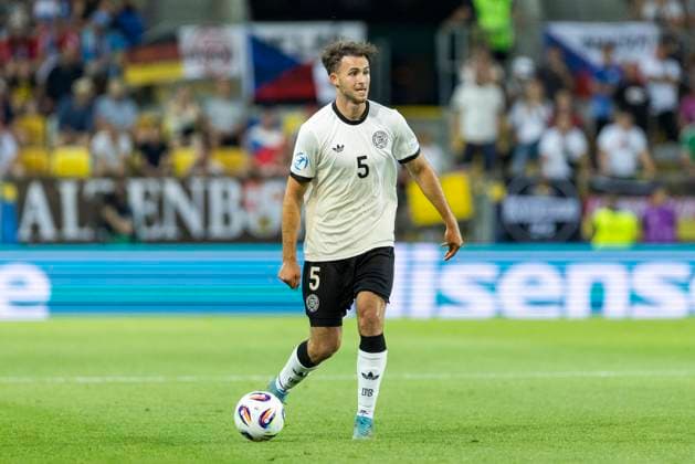 UEFA U21, U 21 Europameisterschaft: Tschechien - Deutschland; 15.06.2025 Max Rosenfelder (Deutschland, 5) bei der UEFA U21-Europameisterschaft im Spiel Tschechien - Deutschland, am 15.06.2025, DAC Arena, Dunajska Streda, Slowakei Copyright: xBEAUTIFULxSPORTS Meuselx