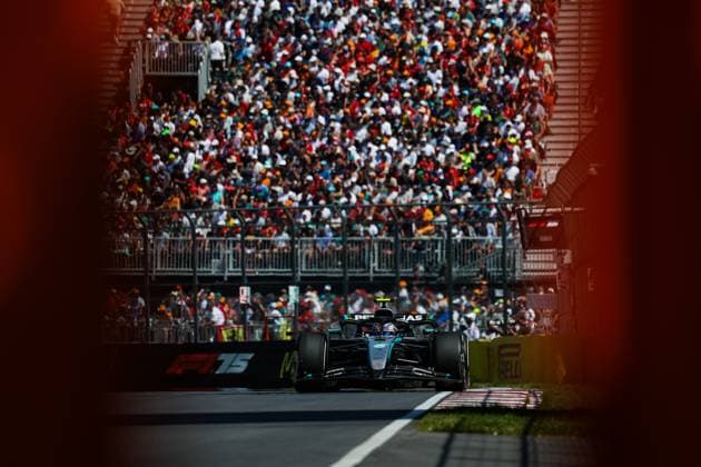 F1 - CANADIAN GRAND PRIX 2025 12 KIMI ANTONELLI Andrea (ita), Mercedes AMG F1 Team W16, action during the Formula 1 Pirelli Grand Prix du Canada 2025, 10th round of the 2025 FIA Formula One World Championship, WM, Weltmeisterschaft from June 14 to 16, 2025 on the Circuit Gilles Villeneuve, in MontrÃ al, Canada - MontrCanada  Copyright: xFLORENTxGOODENx