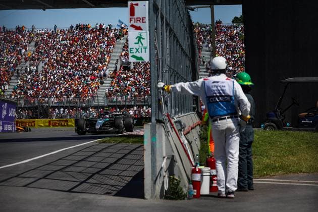 F1 - CANADIAN GRAND PRIX 2025 12 KIMI ANTONELLI Andrea (ita), Mercedes AMG F1 Team W16, action during the Formula 1 Pirelli Grand Prix du Canada 2025, 10th round of the 2025 FIA Formula One World Championship, WM, Weltmeisterschaft from June 14 to 16, 2025 on the Circuit Gilles Villeneuve, in MontrÃ al, Canada - MontrCanada  Copyright: xFLORENTxGOODENx