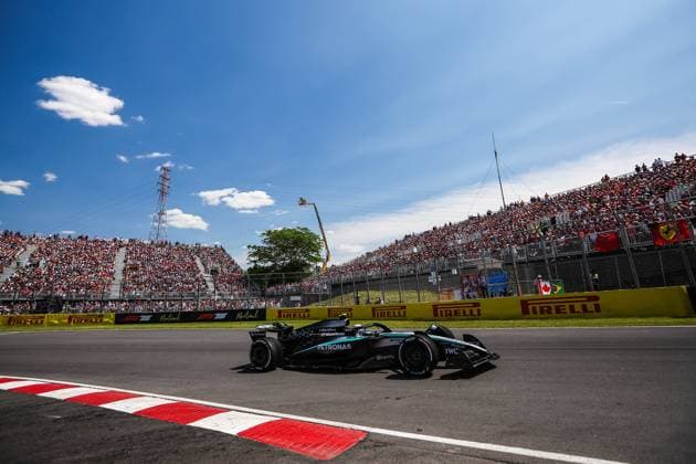 F1 - CANADIAN GRAND PRIX 2025 12 KIMI ANTONELLI Andrea (ita), Mercedes AMG F1 Team W16, action during the Formula 1 Pirelli Grand Prix du Canada 2025, 10th round of the 2025 FIA Formula One World Championship, WM, Weltmeisterschaft from June 14 to 16, 2025 on the Circuit Gilles Villeneuve, in MontrÃ al, Canada - MontrÃ alCanada  Copyright: xEricxAlonsox