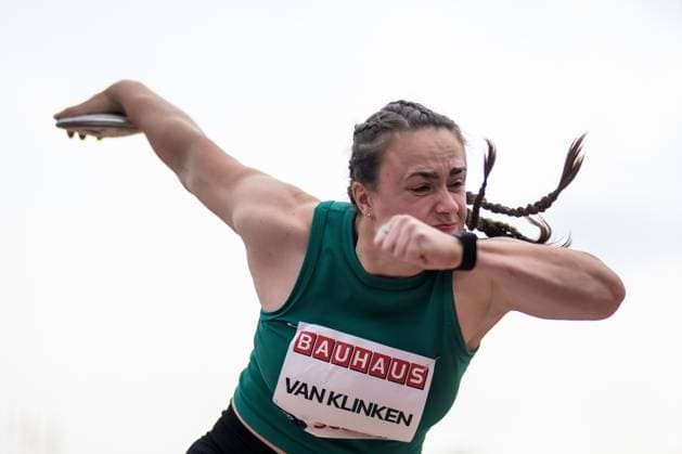 250615 Jorinde van Klinken of Netherlands competes in women™s discus throw during Bauhaus-galan, part of the Diamond League series, June 15, 2025 in Stockholm. Photo: Joel Marklund BILDBYRAN kod JM SH0634 bbeng friidrott athletics friidrett diamond league bauhaus-galan stockholm diskus dam Copyright: JOELxMARKLUND BB250615JM157
