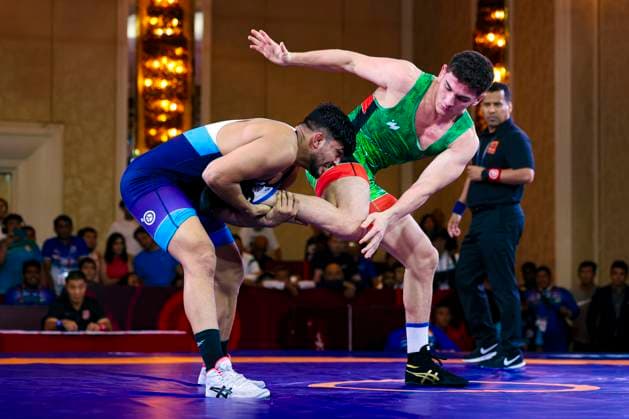 Wrestling U23 Asian Championships 79kg FS - Chandermohan Chandermohan (IND) df. Alp Arslan Begenjov (TKM)