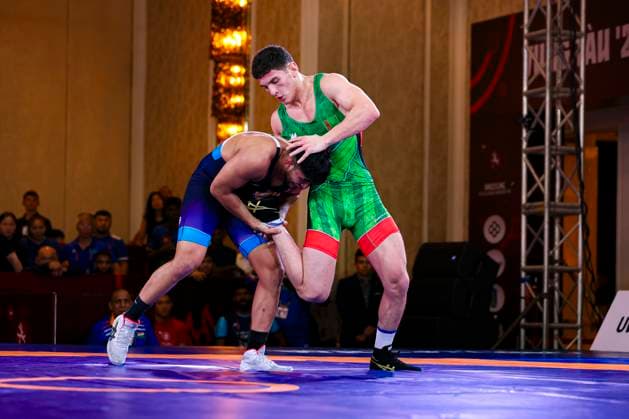 Wrestling U23 Asian Championships 79kg FS - Chandermohan Chandermohan (IND) df. Alp Arslan Begenjov (TKM)