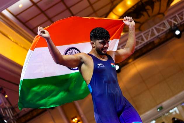 Wrestling U23 Asian Championships 79kg FS - Chandermohan Chandermohan (IND)