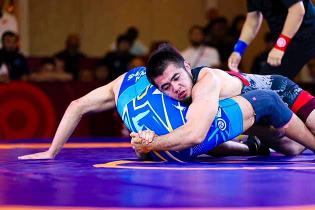 Wrestling U23 Asian Championships 86kg FS - Mukhammad Abdullaev (KGZ) df. Yelnar Shildebay (KAZ)