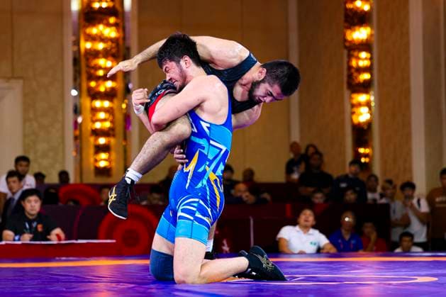 Wrestling U23 Asian Championships 86kg FS - Mukhammad Abdullaev (KGZ) df. Yelnar Shildebay (KAZ)