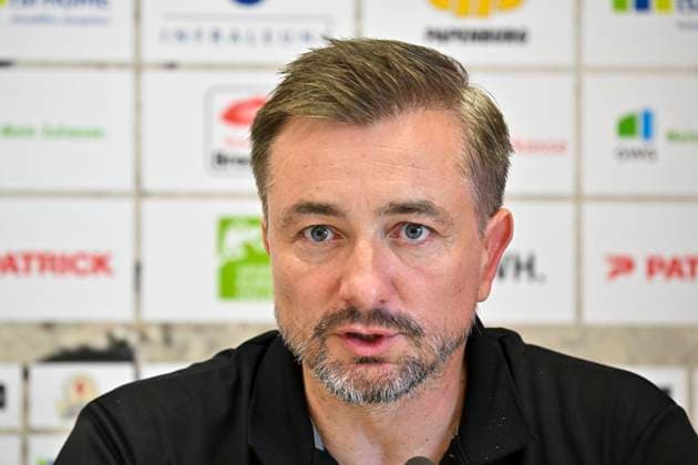 Daniel Meyer (HFC, Sportdirektor), Pressekonferenz, Hallescher FC Trainingsauftakt, Fussball, RL Nordost, Vorbereitung, Saison 2025 26, 23.06.2025 Halle Leuna Chemie Stadion ST Deutschland