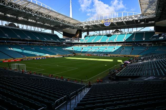 FIFA Club World Cup; Inter Miami CF - Palmeiras Sao Paulo; 23.06.2025 Ein Blick in das Hard Rock Stadium von Miami - Florida Symbolbild Stadionfoto Stadionbild Stadion Arena FIFA Club World Cup: Inter Miami CF - Palmeiras Sao Paulo, Hard Rock Stadium am 23.06.2025 NOT FOR SALE IN USA Copyright: xBEAUTIFULxSPORTS Goldbergx