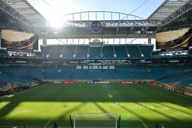 FIFA Club World Cup; Inter Miami CF - Palmeiras Sao Paulo; 23.06.2025 Ein Blick in das Hard Rock Stadium von Miami - Florida Symbolbild Stadionfoto Stadionbild Stadion Arena FIFA Club World Cup: Inter Miami CF - Palmeiras Sao Paulo, Hard Rock Stadium am 23.06.2025 NOT FOR SALE IN USA Copyright: xBEAUTIFULxSPORTS Goldbergx