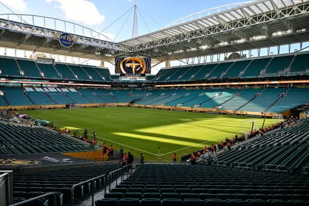 FIFA Club World Cup; Inter Miami CF - Palmeiras Sao Paulo; 23.06.2025 Ein Blick in das Hard Rock Stadium von Miami - Florida Symbolbild Stadionfoto Stadionbild Stadion Arena FIFA Club World Cup: Inter Miami CF - Palmeiras Sao Paulo, Hard Rock Stadium am 23.06.2025 NOT FOR SALE IN USA Copyright: xBEAUTIFULxSPORTS Goldbergx