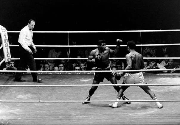680914 Boxning, VM, Floyd Patterson - Jimmy Ellis: Jimmy Ellis och Floyd Patterson en slagväxling. Copyright: BILDBYRAN BB680914BB003