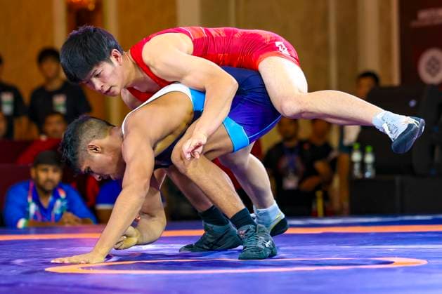 Wrestling U17, U 17 Asian Championships 55kg FS - Yamato Furusawa (JPN) df. Nishant Nishant (IND)