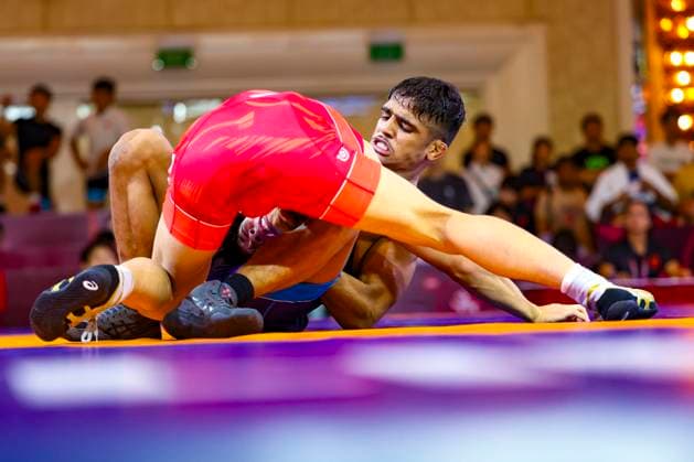 Wrestling U17, U 17 Asian Championships 55kg FS - Yamato Furusawa (JPN) df. Nishant Nishant (IND)