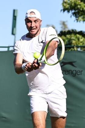 Jan-Lennard Struff, GER, during first round of 2025 All England Lawn Tennis Championships at Wimbledon, mens singles, London, 30 06 2025; -