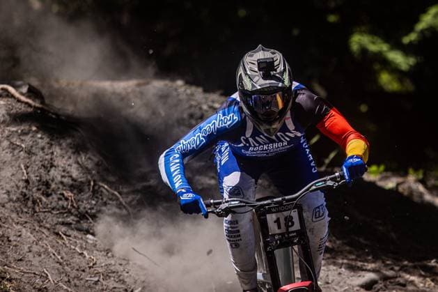 Whoop Downhill Worldcup La Thuile KIEFER Henri * CANYON CLLCTV FACTORY TEAMat Whoop Downhill Worldcup La Thuile, 05.07.2025,in La Thuile,ITA Foto: Sebastian Sternemann