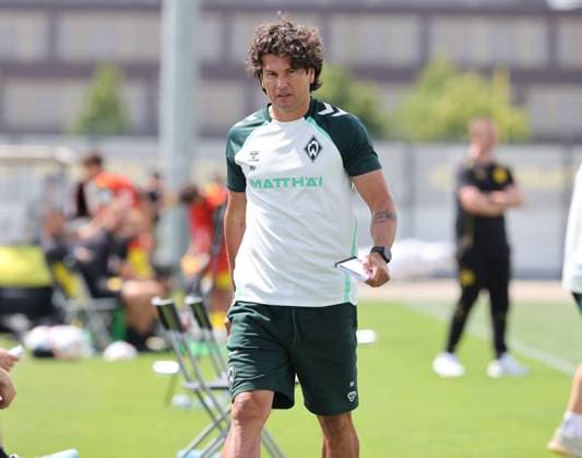 Samstag 05.07.2025, Saison 2025 26, Vorbereitung des BVB II auf die Hinrunde in der Regionalliga West, Testspiel auf dem BVB-Trainingsgelände Hohenbuschei, BVB 09 Borussia Dortmund II - SV Werder Bremen II, Nelson Valdez (Co-Trainer, SVW)