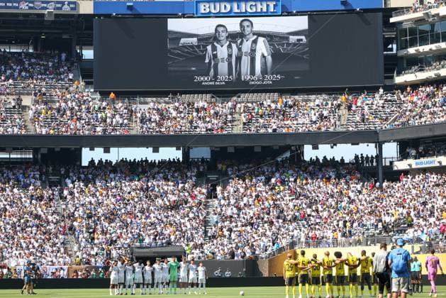 Real Madrid and Borussia Dortmund at the 2025 FIFA Club World Cup Tribute to AndrÃ Silva and Diogo Jota before the match between Real Madrid and Borussia Dortmund, a game valid for the quarter-finals of the 2025 FIFA Club World Cup at Metlife Stadium in East Hartford in the United States this Saturday, July 5th. East Hartford MetLife NJ United States Copyright: xWILLIAMxVOLCOVx