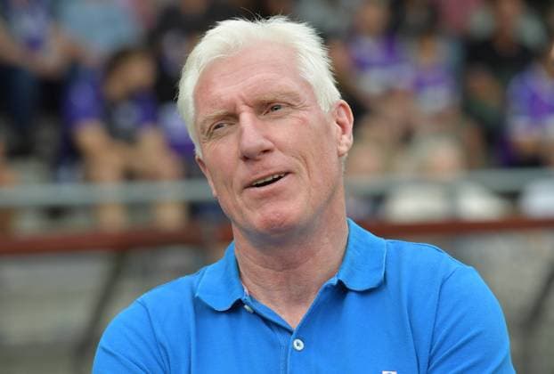 12.07.2025, GER, Fussball, Regionalliga West 3. Liga, Saison 2025 2026, Testspiel, Ohlendorf Stadion im Heidewald, Gütersloh FC Gütersloh - VfL Osnabrück 2 : 1 Rob Reekers (Sportlicher Leiter FC Gütersloh), Aktion, Einzelbild, Quer, Mimik, Gestik