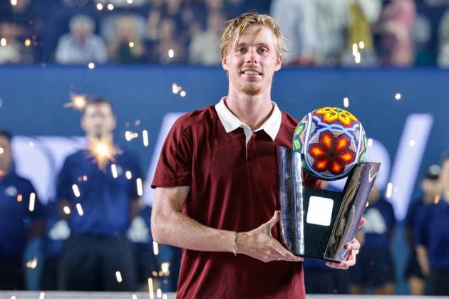 LOS CABOS TENNIS OPEN 2025 LOS CABOS TENNIS OPEN 2025 KOVACEVIC VS SHAPOVALOV 19072025 LOS CABOS, BAJA CALIFORNIA, MEXICO. Action photo of Denis Shapovalov of Canada, champion of the singles tournament of Los Cabos Tennis Open 2025 held at the Mextenis Stadium of the Cabo Sports Complex of Los Cabos, Baja California, Mexico. Foto de accion de Denis Shapovalov de Canada, campeon del torneo de singles en Los Cabos Tennis Open 2025 celebrado en el Estadio Mextenis del Cabo Sports Complex de Los Cabos, Baja California, Mexico. LOS CABOS BAJA CALIFORNIA MEXICO Copyright: xIMAGENSHOPxAGENCIAxFOTOGRAFICAx