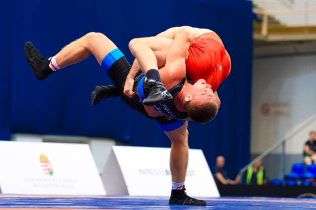 Sport Bilder des Tages Wrestling Ranking Series - Polyak Imre & Varga Janos Memorial 2025 77kg GR - Sergei Stepanov (UWW) df. Stoyan Kubatov (BUL) Budapest Hungary Copyright: xUnitedxWorldxWrestlingx xKadirxCx