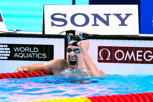 MAERTENS Lucas Team GER Weltmeister 400m Freistiel Schwimmen der Maenner Schwimmweltmeisterschaften 2025 in Singapur am 27.07.2025 in Singapur Copyright: xLacixPerenyix