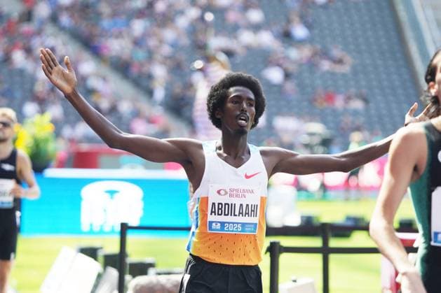 Leichtathletik, Track & Field, Athletics, world athletics Meeting, ISTAF Berlin 2025 27.07.2025 Olympiastadion Berlin, Meile Männer, Mohamed Abdilaahi, Deutschland