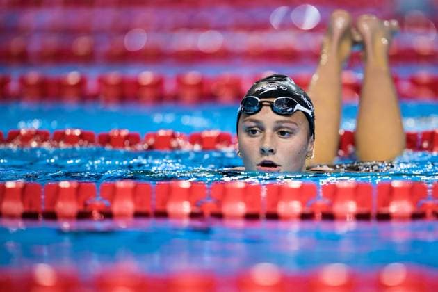 250801 Summer McIntosh of Canada after competing in women™s 800 meters swimming heats during day 22 of the World Aquatics Championships on August 1, 2025 in Singapore. Photo: Joel Marklund BILDBYRAN kod JM JM0717 bbeng simning swimming svomming sim-vm vm sim-vm 2025 world aquatics championships 2025 dam Copyright: JOELxMARKLUND BB250801JM039
