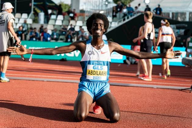 Mohamed Abdilaahi (Cologne Athletics, 5000m Maenner), GER, Leichtathletik, Athletics, Deutsche Meisterschaft, Die Finals, 01.08.2025, GER, Leichtathletik, Athletics, Deutsche Meisterschaft, Die Finals, 01.08.2025 Dresden Copyright: xStefanxMayerx EP_SMR