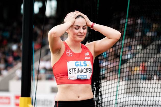 Marike Steinacker (TSV Bayer 04 Leverkusen, Diskuswurf Frauen), GER, Leichtathletik, Athletics, Deutsche Meisterschaft, Die Finals, 02.08.2025, GER, Leichtathletik, Athletics, Deutsche Meisterschaft, Die Finals, 02.08.2025 Dresden Copyright: xStefanxMayerx EP_SMR