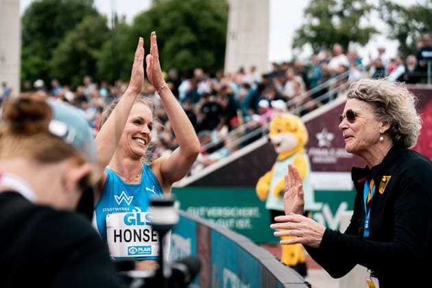 Christina Honsel (TV Wattenscheid 01, Hochsprung Frauen), GER, Leichtathletik, Athletics, Deutsche Meisterschaft, Die Finals, 03.08.2025, GER, Leichtathletik, Athletics, Deutsche Meisterschaft, Die Finals, 03.08.2025 Dresden Copyright: xStefanxMayerx EP_SMR