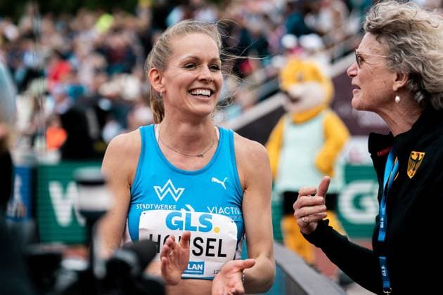 Christina Honsel (TV Wattenscheid 01, Hochsprung Frauen), GER, Leichtathletik, Athletics, Deutsche Meisterschaft, Die Finals, 03.08.2025, GER, Leichtathletik, Athletics, Deutsche Meisterschaft, Die Finals, 03.08.2025 Dresden Copyright: xStefanxMayerx EP_SMR
